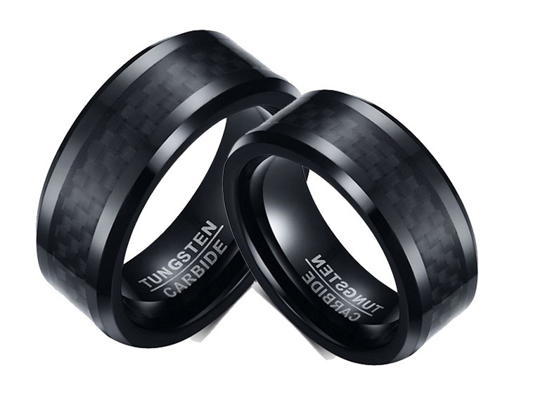 Aliancas Tungstenio Grossa Banhada A Ouro 8mm Aliancas De Aco